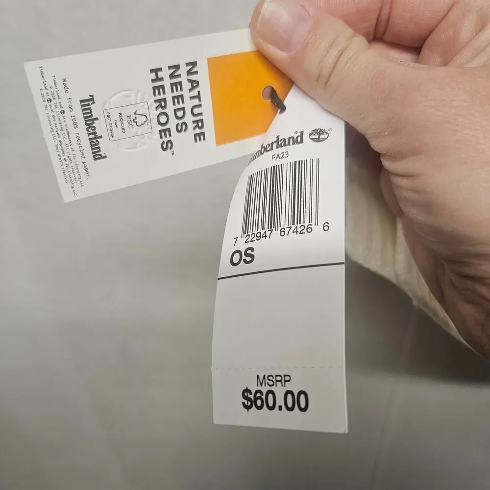NWT Timberland Women's Plaid Scarf in Wheat